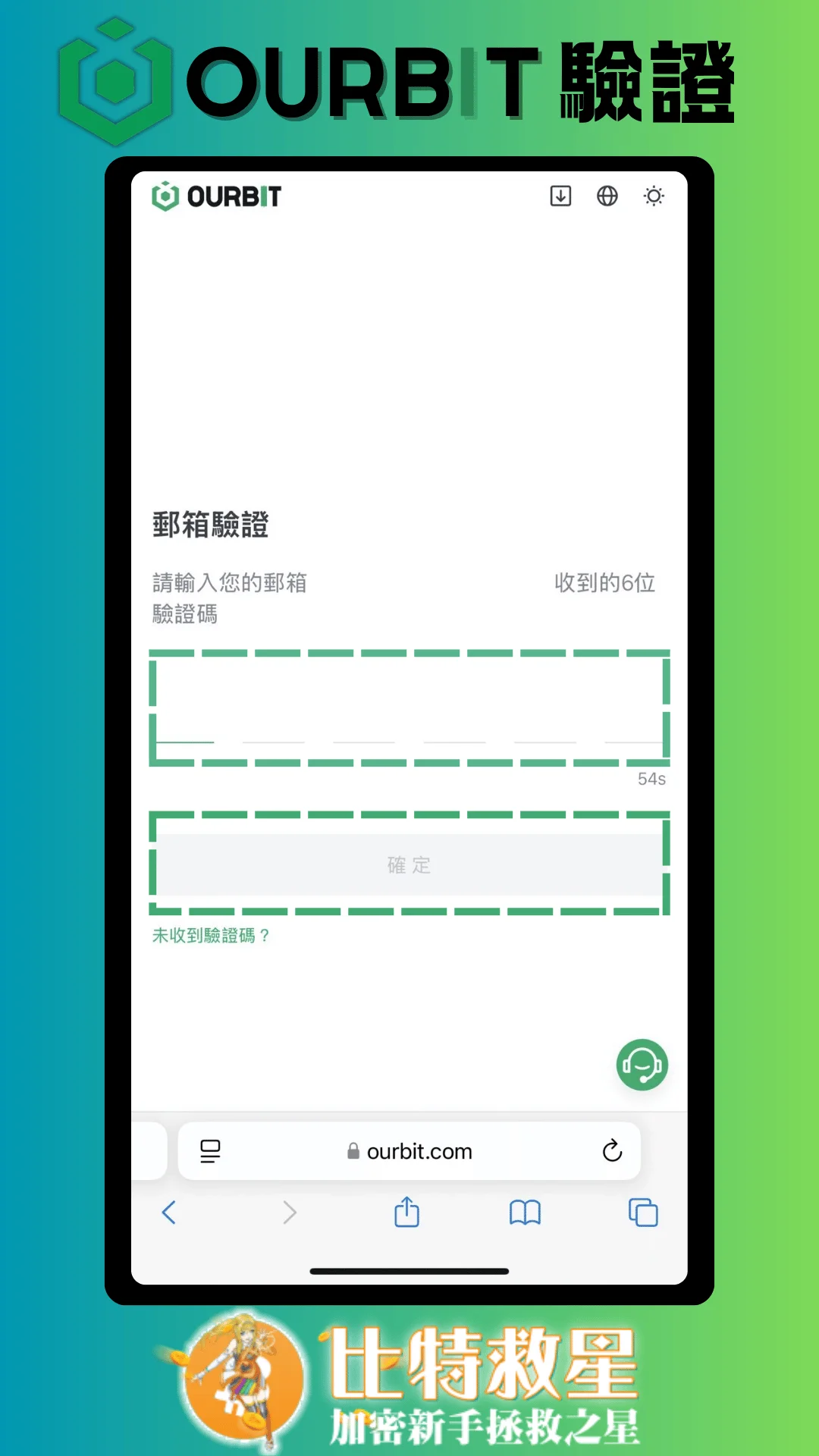 填入信中的驗證碼