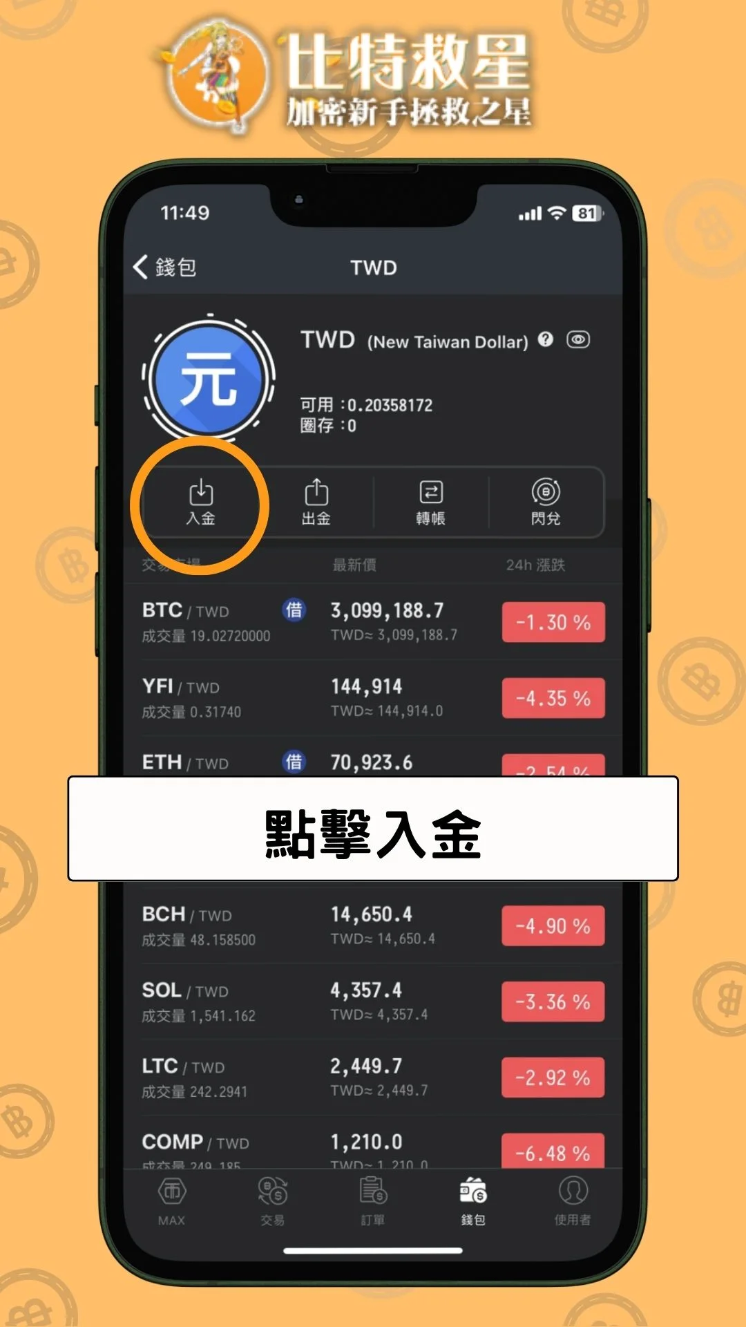 點擊入金