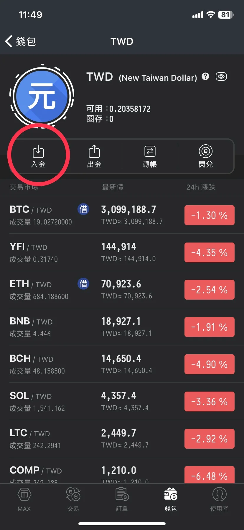 【WEEX交易所註冊】享空投獎勵&最高70%手續費優惠! 13 weex透過MAX交易所入金-銀行轉帳