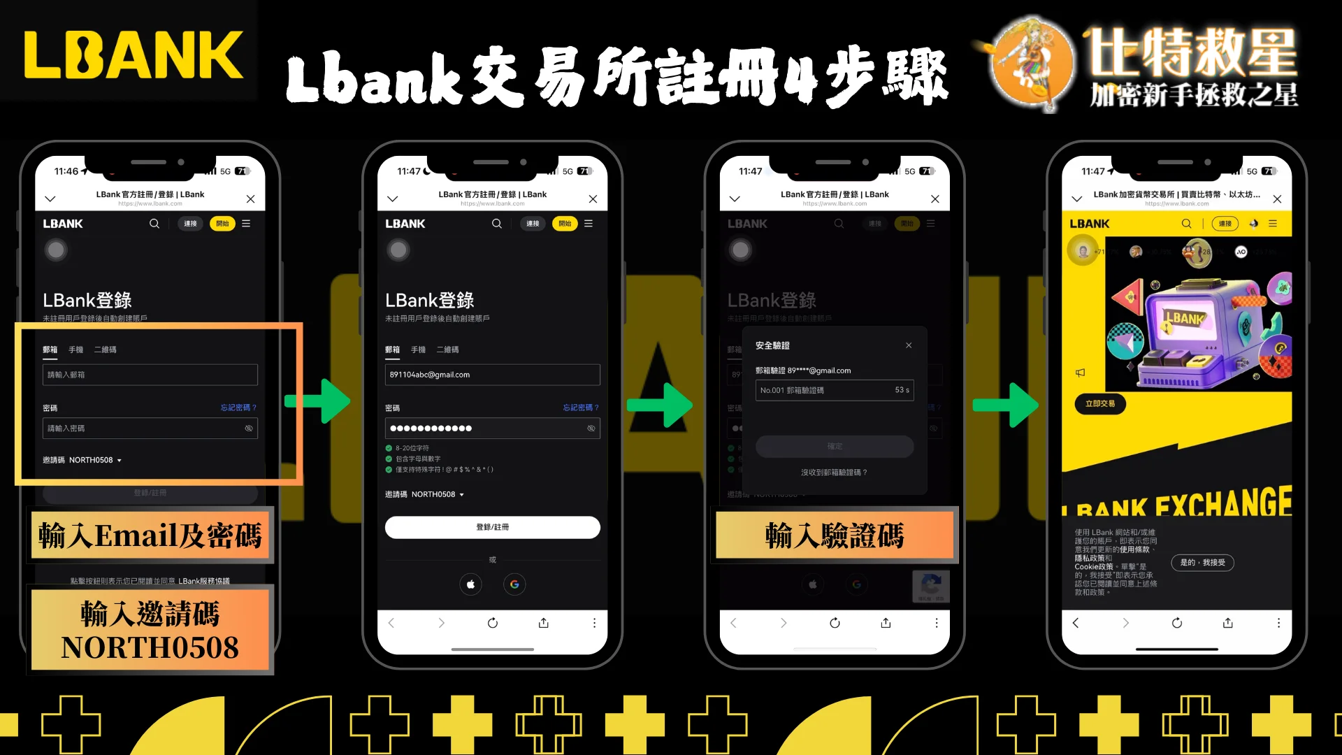 LBank交易所註冊4步驟