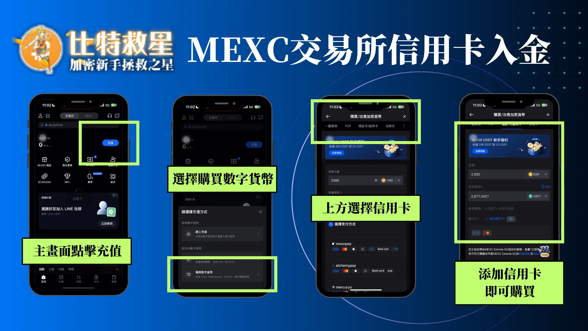 MEXC交易所信用卡入金
