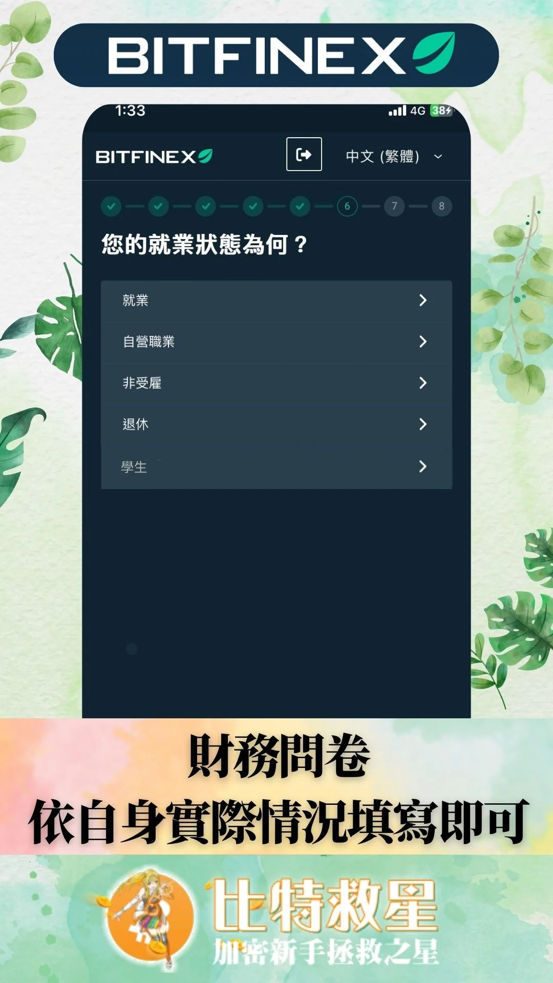 bitfinex中級KYC-只接受英文版文件