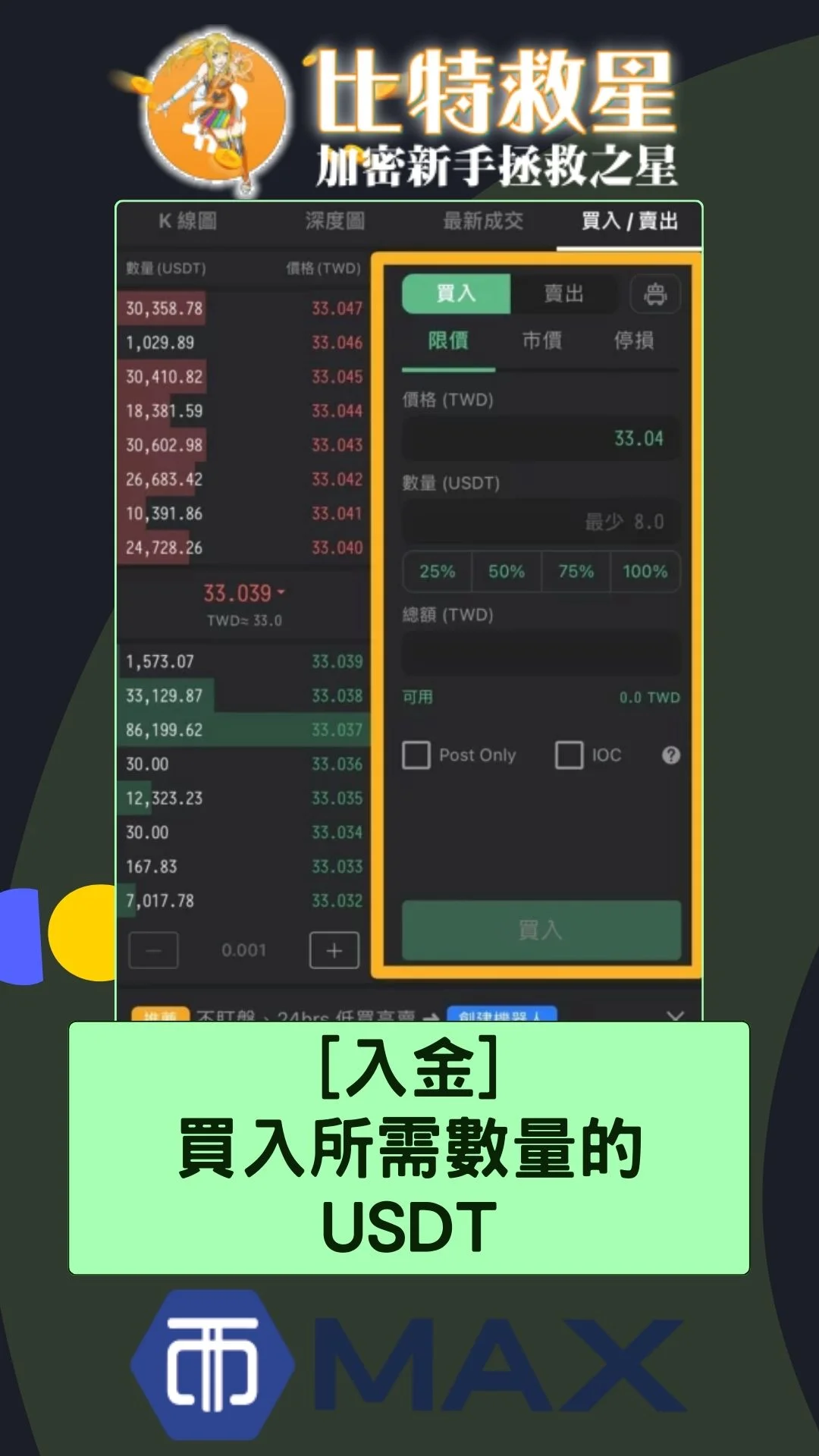 Bitunix交易所入金-從MAX交易所入金