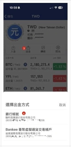MAX交易所出金