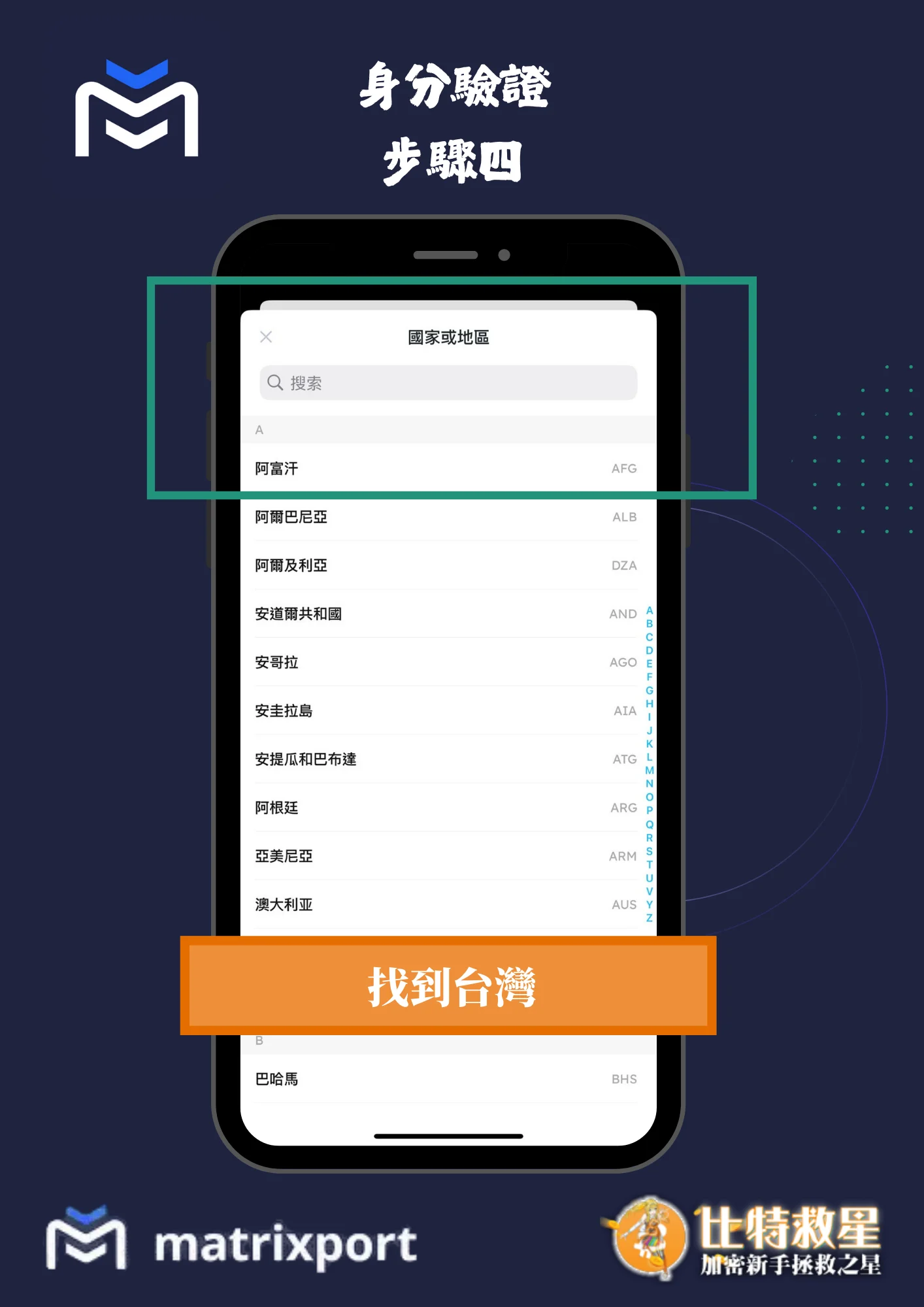 身分驗證步驟四-找到台灣