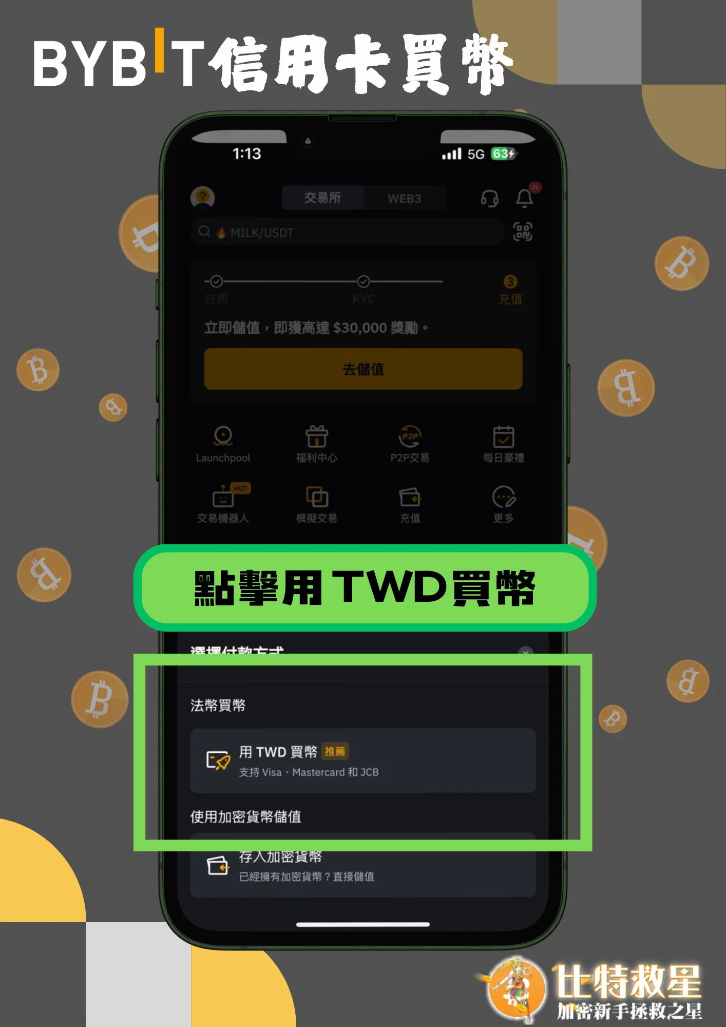 信用卡買幣2-點擊用TWD買幣