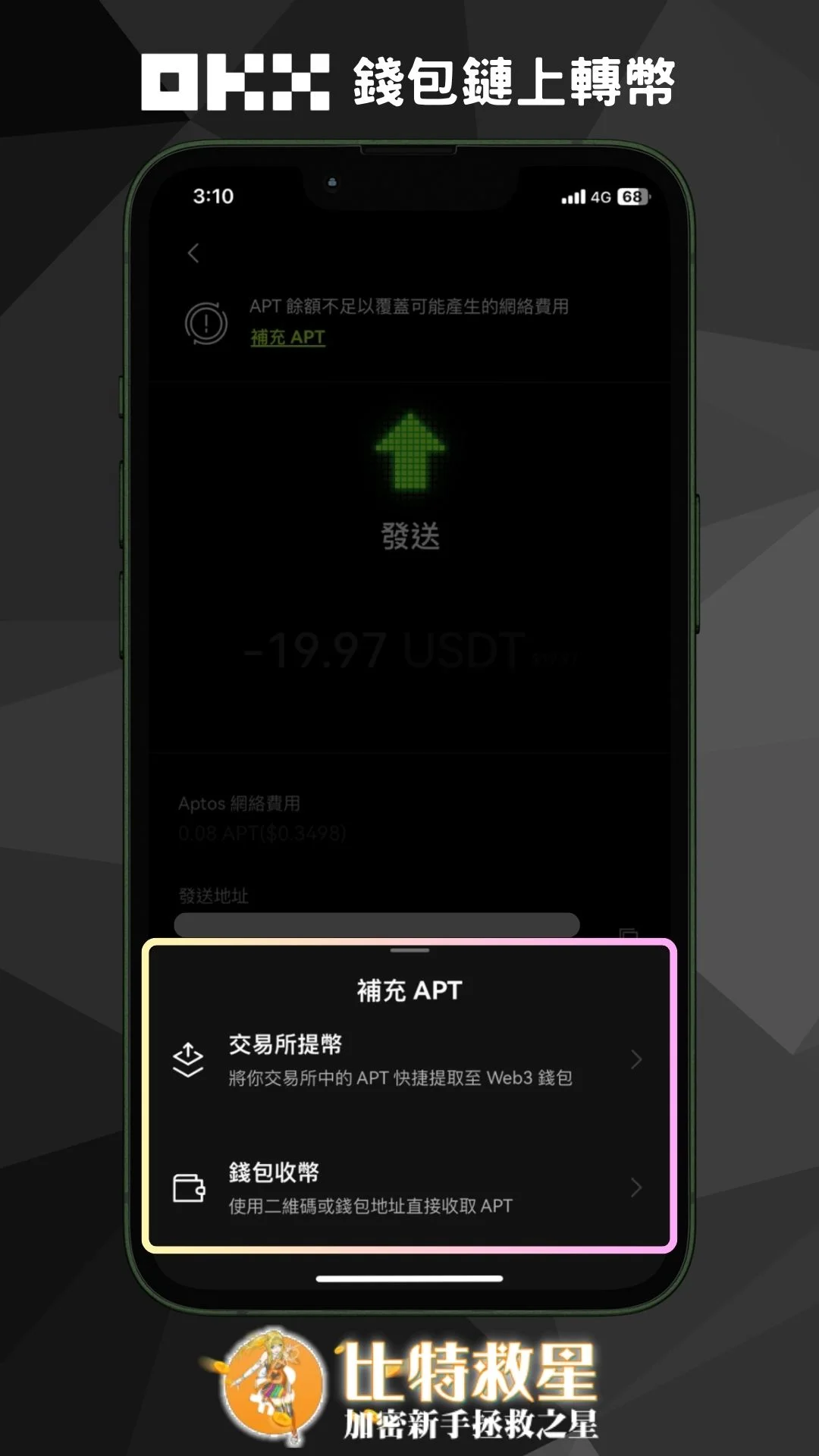 需補充礦工費才能提領
