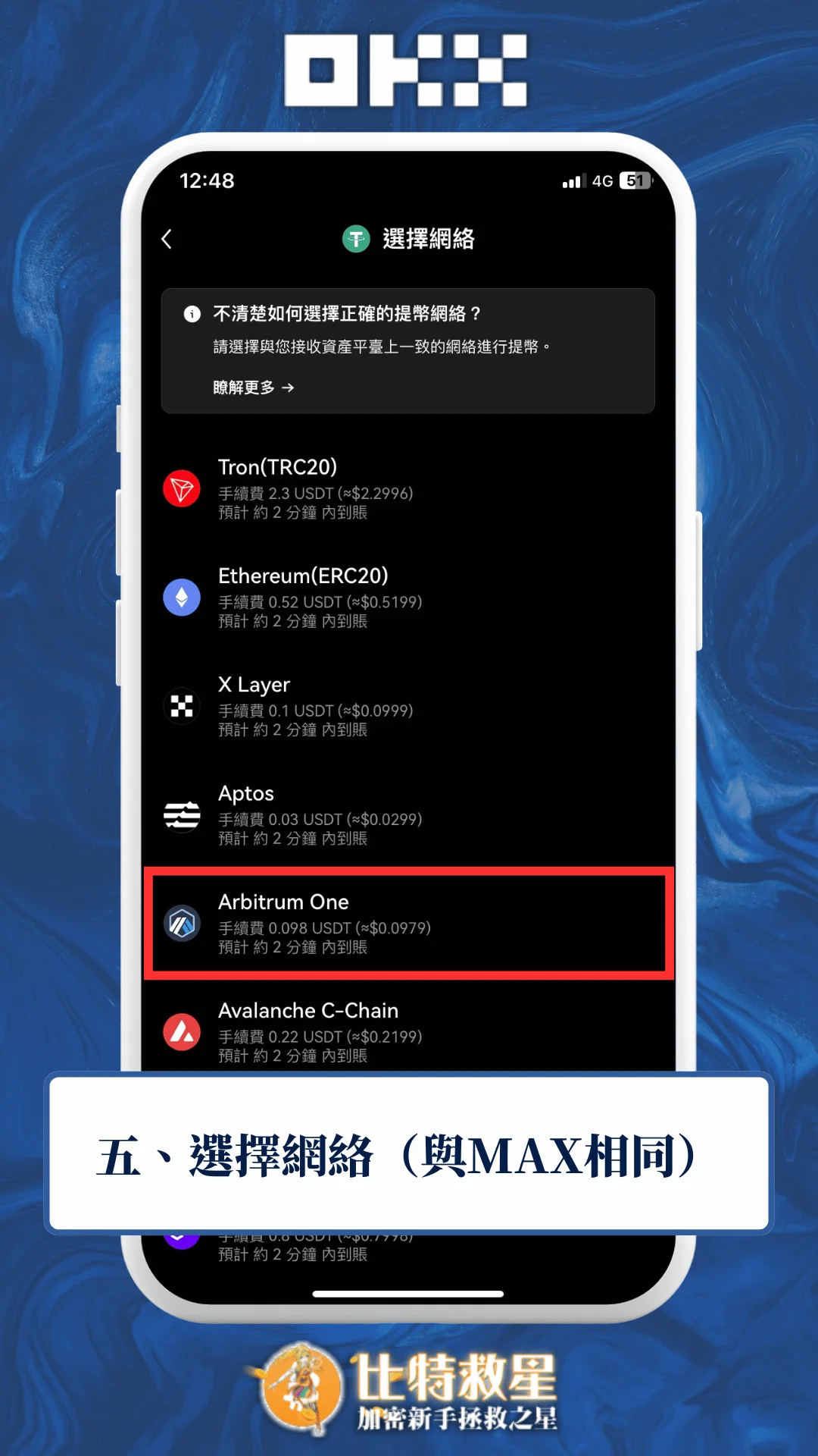 五、選擇網絡（與MAX相同）