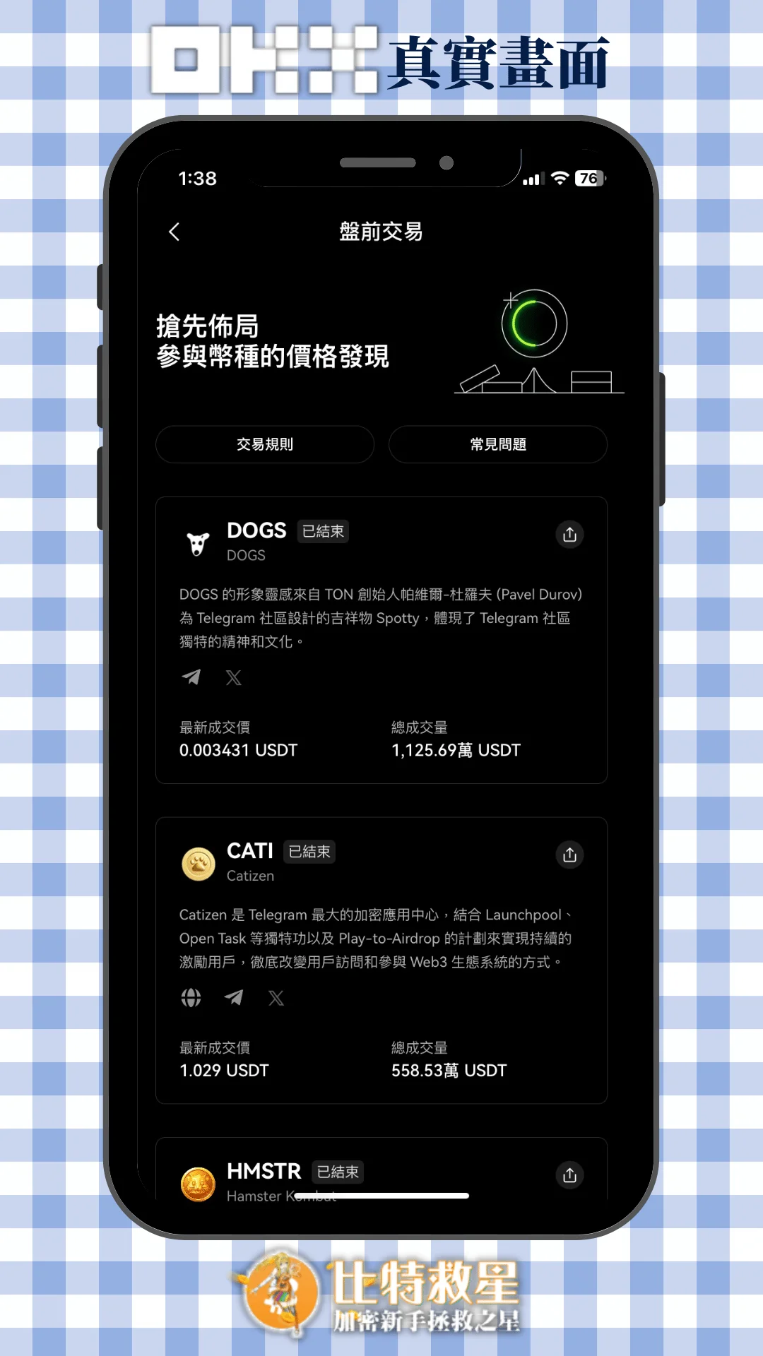盤前交易：真實畫面