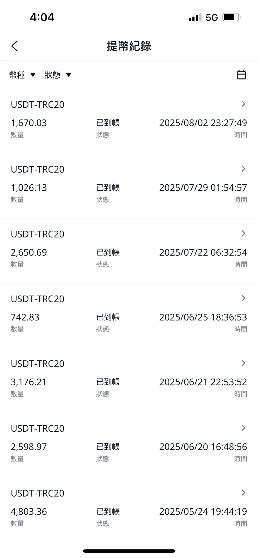 BTCC交易所出金證明
