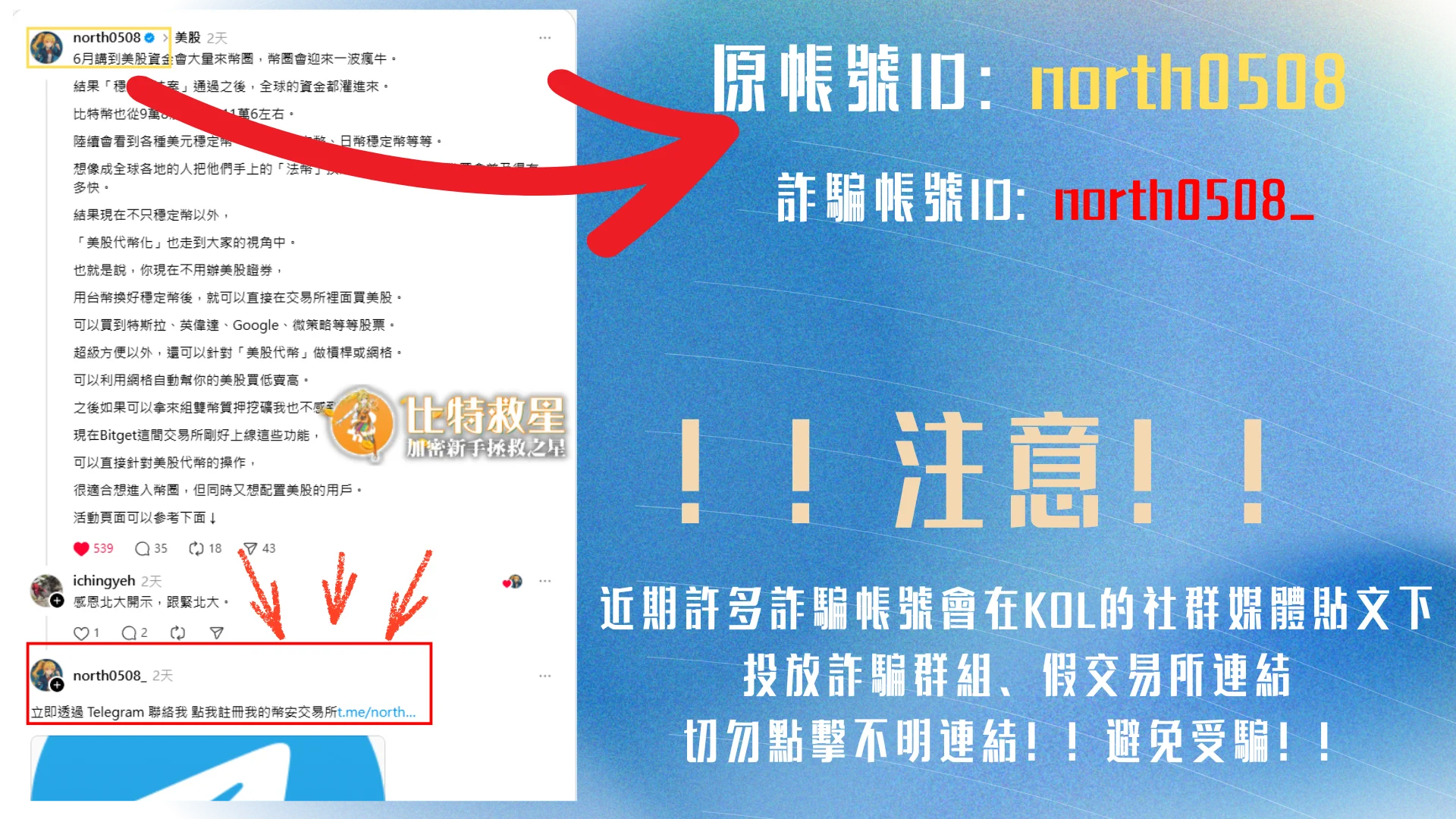 幣安詐騙手法全解析+官方最強查證工具介紹,一秒抓出釣魚仔 6 fake-kol-farud