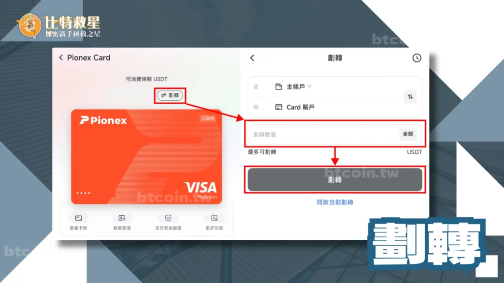 劃轉功能 劃轉功能