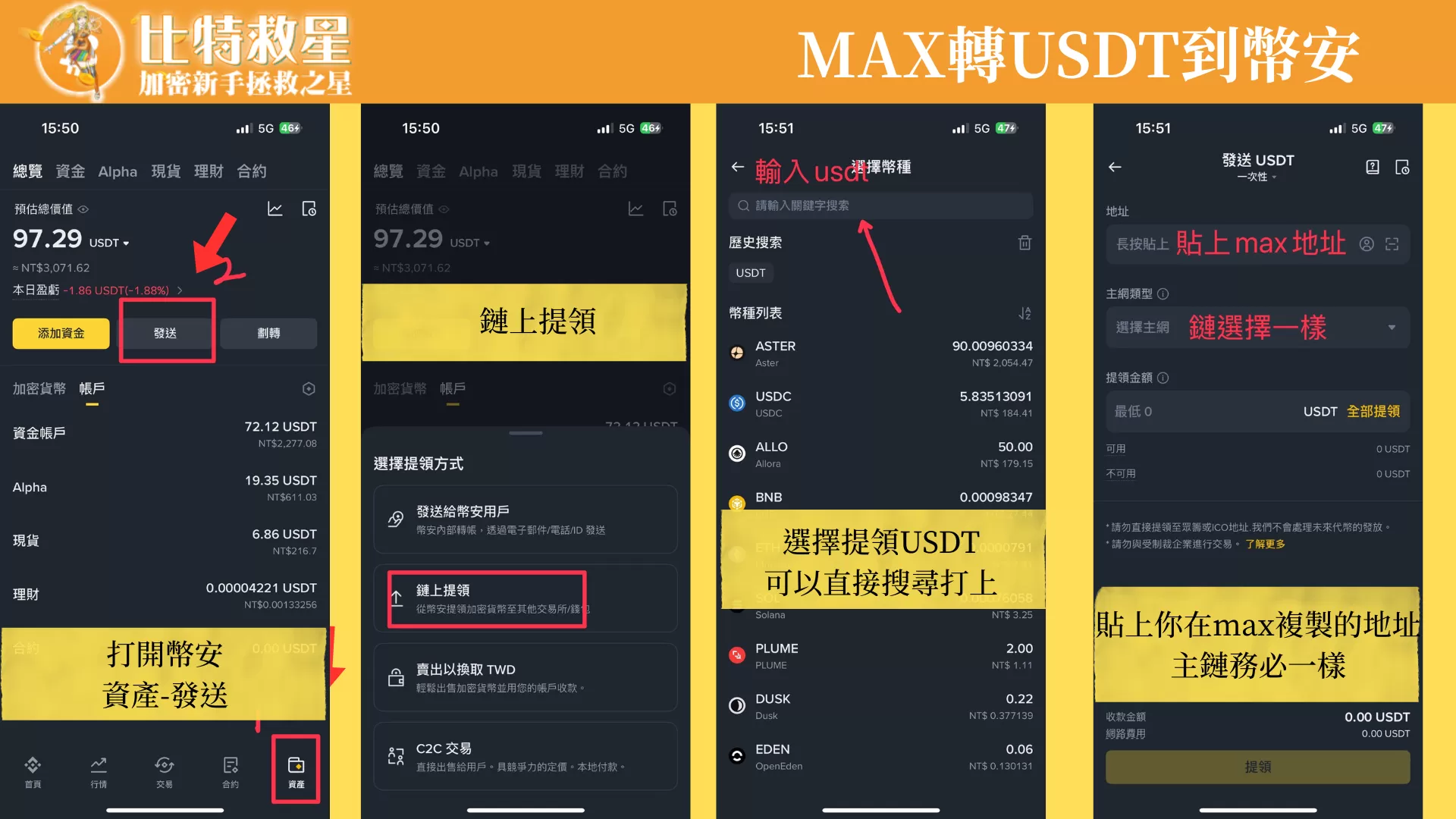 比特幣買賣流程教學,新手也能輕鬆學會怎麼在交易所投資比特幣! 10 幣安轉USDT到MAX
